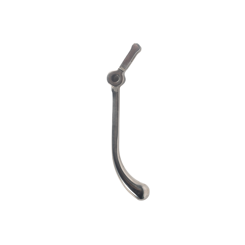 Taphendel, hoek 145°, incl sleuf voor veer